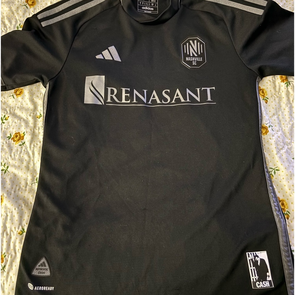 Nashville SC jersey. Johnny Cash edition